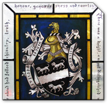 A new stained glass coat of arms