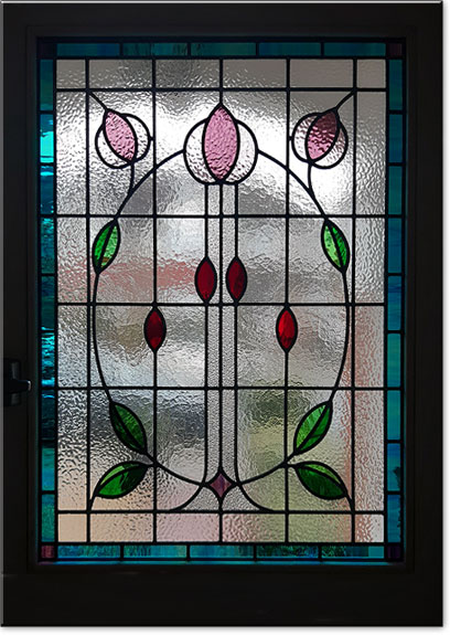 Stained glass panel