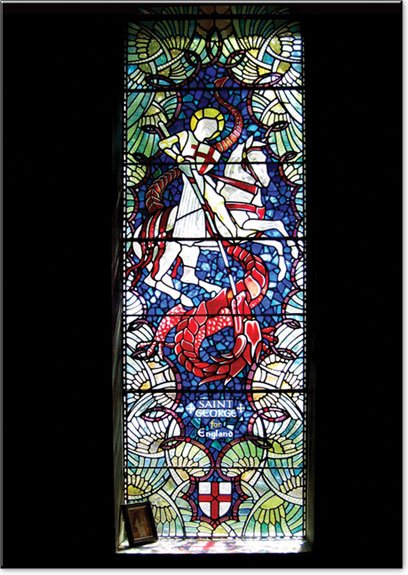 St George and the Dragon panel